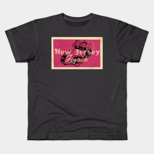 Vintage New Jersey postcard cartoon Kids T-Shirt